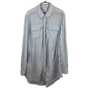 Anthropologie Holding Horses Women's Medium Light Blue Tunic